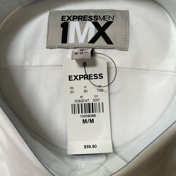NWT MEN’s Express Sz 15-15 1/2 Long Sleeved Shirt - Picture 3 of 3